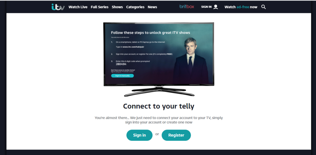 ITV Hub on Samsung Smart TV