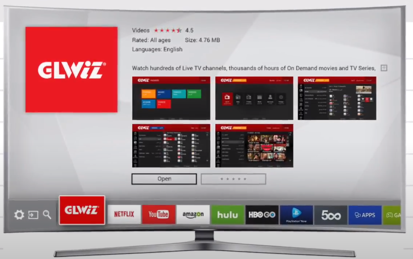 Glwiz TV on Samsung Smart TV