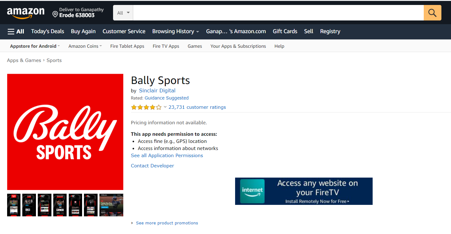 How to Download and Install Bally Sports on Firestick?