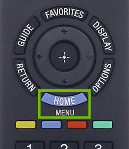 Sony TV Home Button