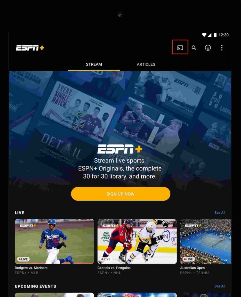 ESPN+ on Apple TV