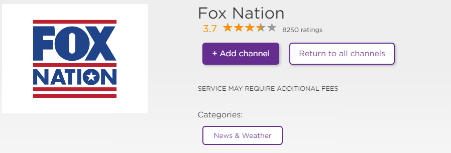 Fox Nation on Samsung Smart TV