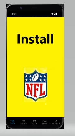 Install NFL app on your Mobile