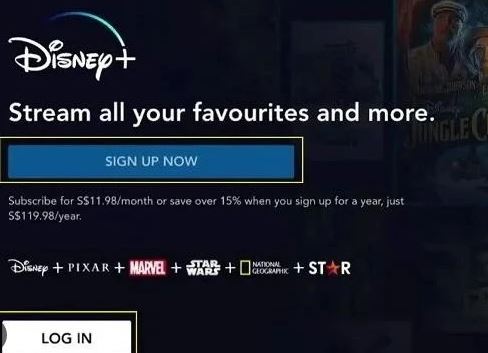 Disney Plus log in