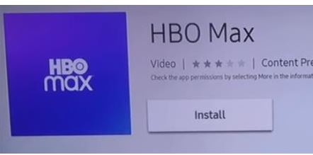 Install HBO Max app
