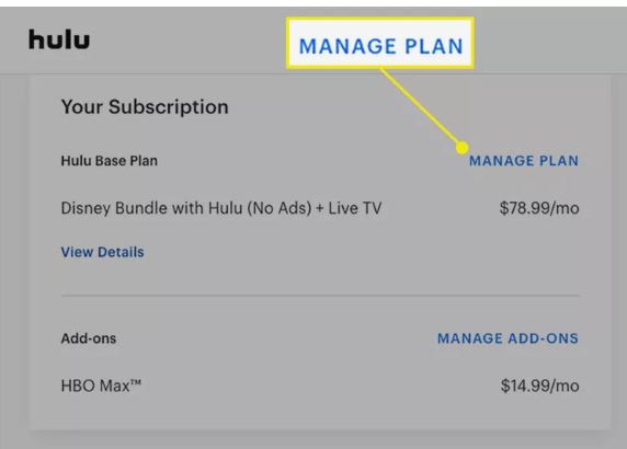 Check and upgrade the Hulu plan