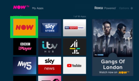 Now TV App Roku Sharp TV