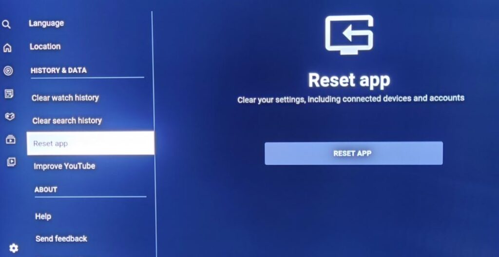 Restart YouTube TV