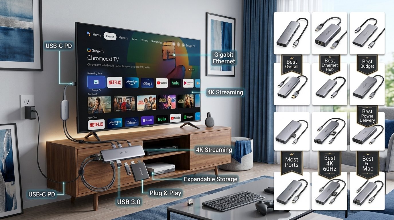 10 Best USB Hubs for Chromecast with Google TV (October 2026)